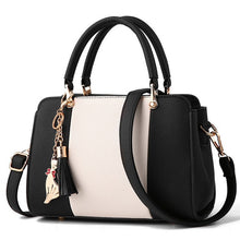 Load image into Gallery viewer, Cat Pendant Women Handbags Crossbody Shoulder Ladies Leather Handbags Tassel Patchwork Fashion Winter Women Messenger Bags Bolsa